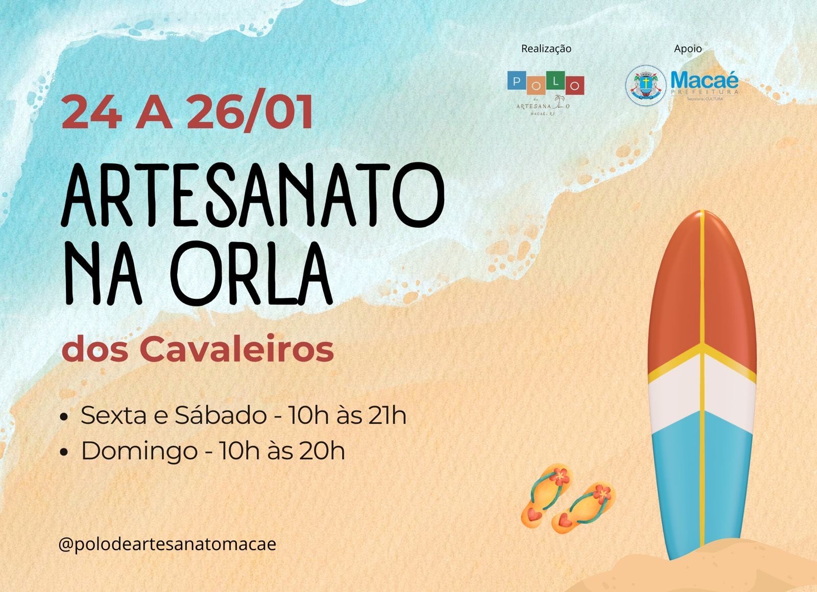 “Artesanato na Orla” prossegue neste fim de semana